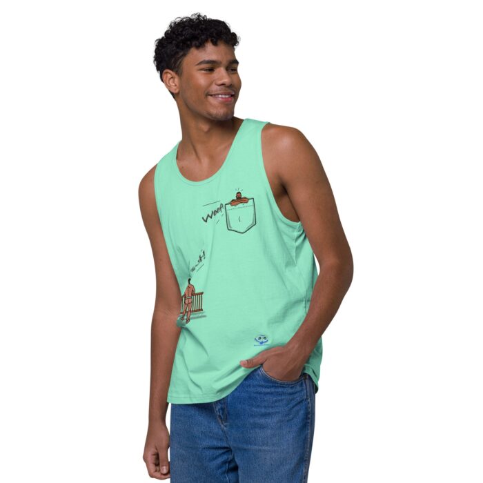 Men’s premium tank top - Bear Call - Image 47