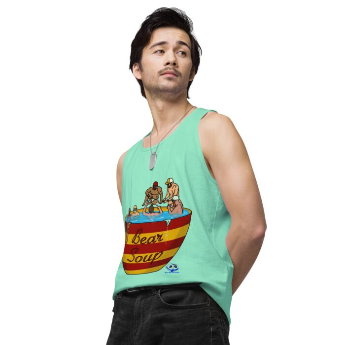 Men’s premium tank top - Bear Soup - Image 59