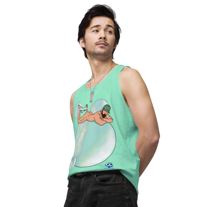 Men’s premium tank top - Bubbles - Image 59