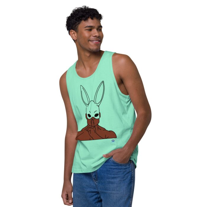 Men’s premium tank top - Bunny Ear Mask (Easter) - Image 47