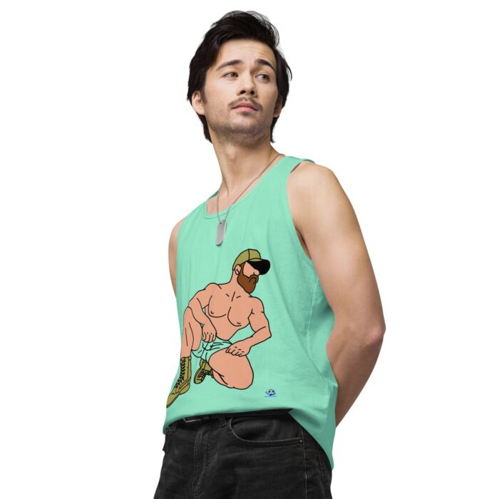 Men’s premium tank top - Combat Boots - Image 59