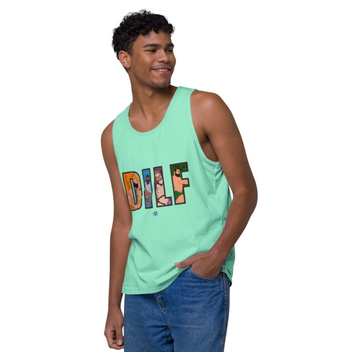 Men’s premium tank top - DILF Cutout - Image 47