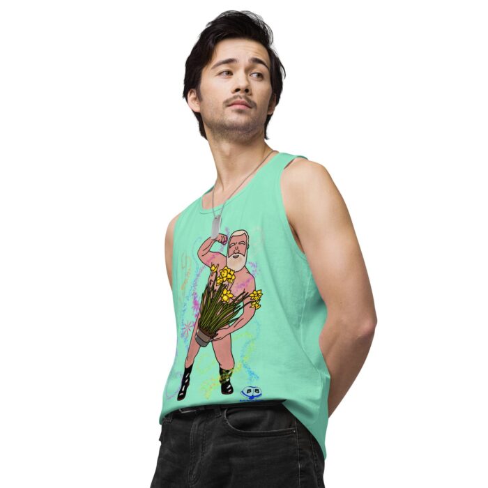 Men’s premium tank top - Flower Power - Image 59