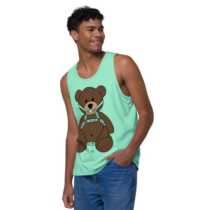 Men’s premium tank top - Gagged Teddy Bear (Butt Plug) - Image 47
