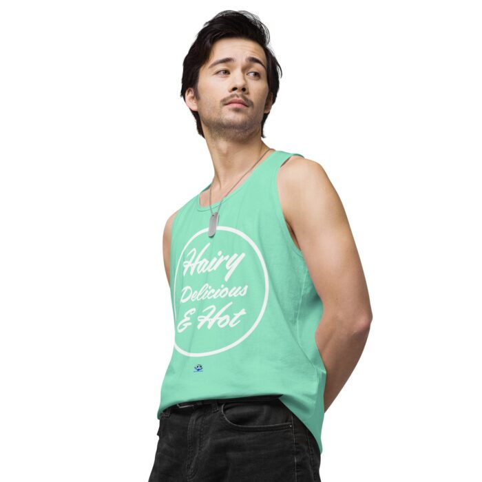 Men’s premium tank top - Hot Hairy Delicious - Image 59