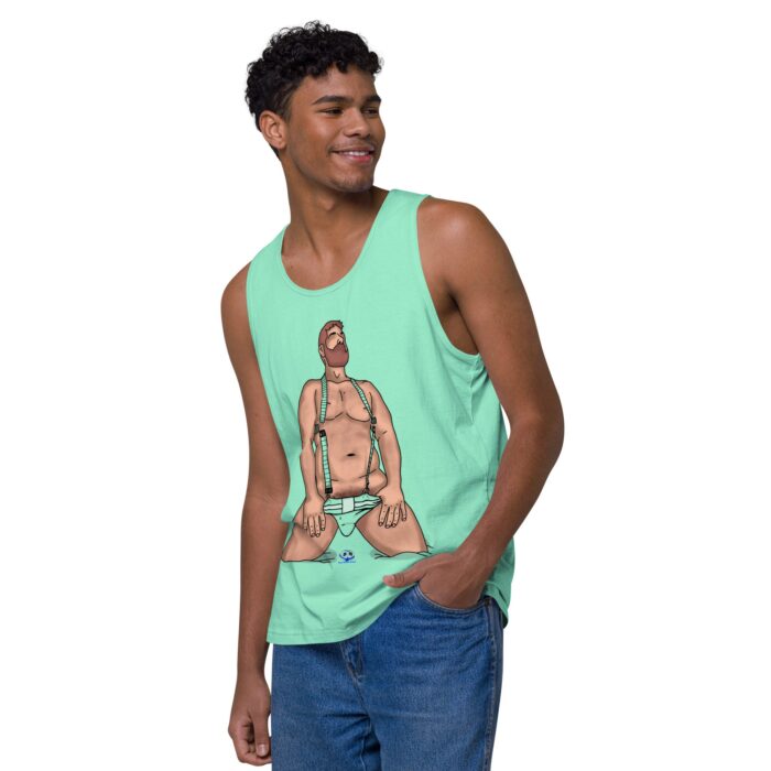 Men’s premium tank top - Neon Circuit - Image 47