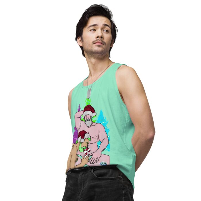 Men’s premium tank top - Peppermint Stick - Image 59