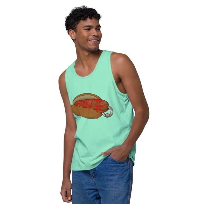Men’s premium tank top - Real Bad Hotdog - Image 47