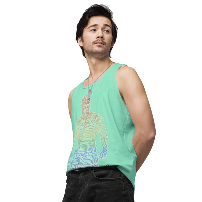 Men’s premium tank top - Ripples - Image 60