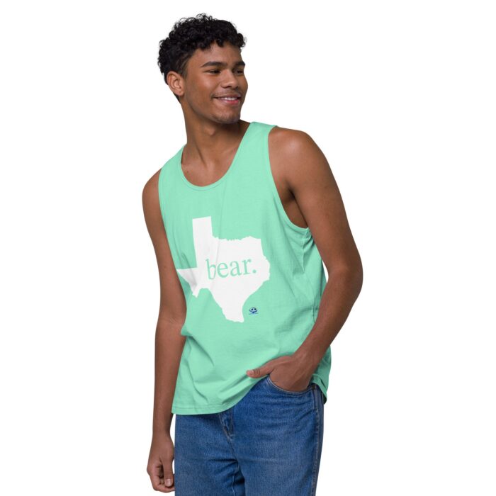 Men’s premium tank top - Texas Bear - Image 47