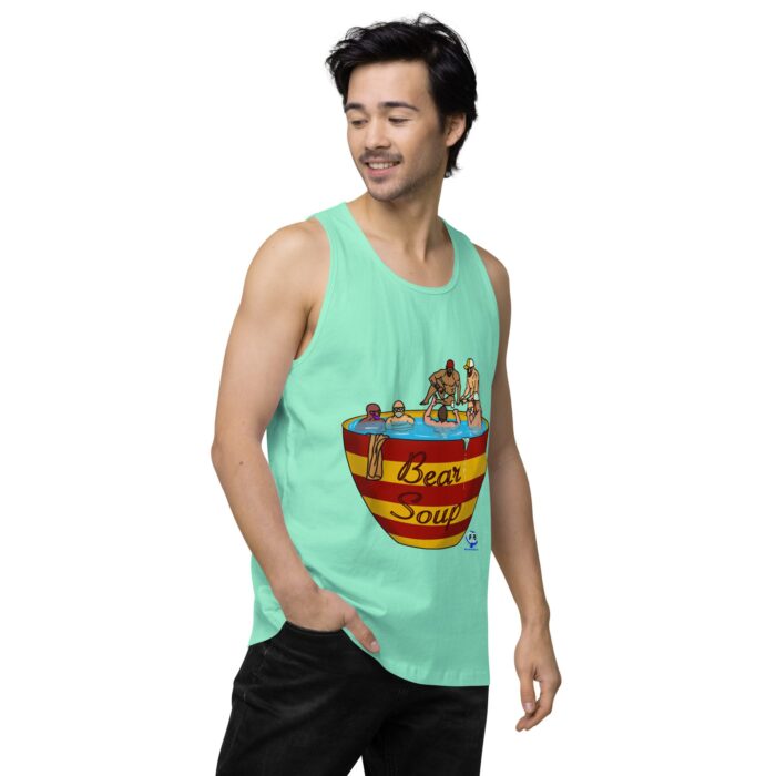 Men’s premium tank top - Bear Soup - Image 58