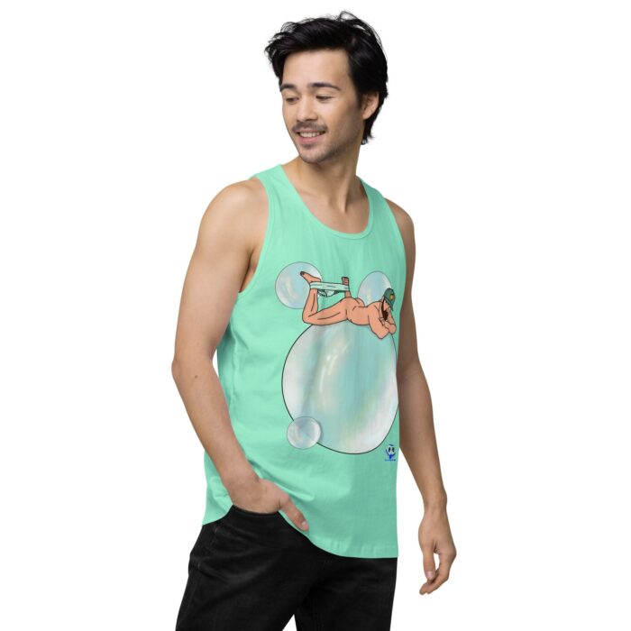 Men’s premium tank top - Bubbles - Image 58