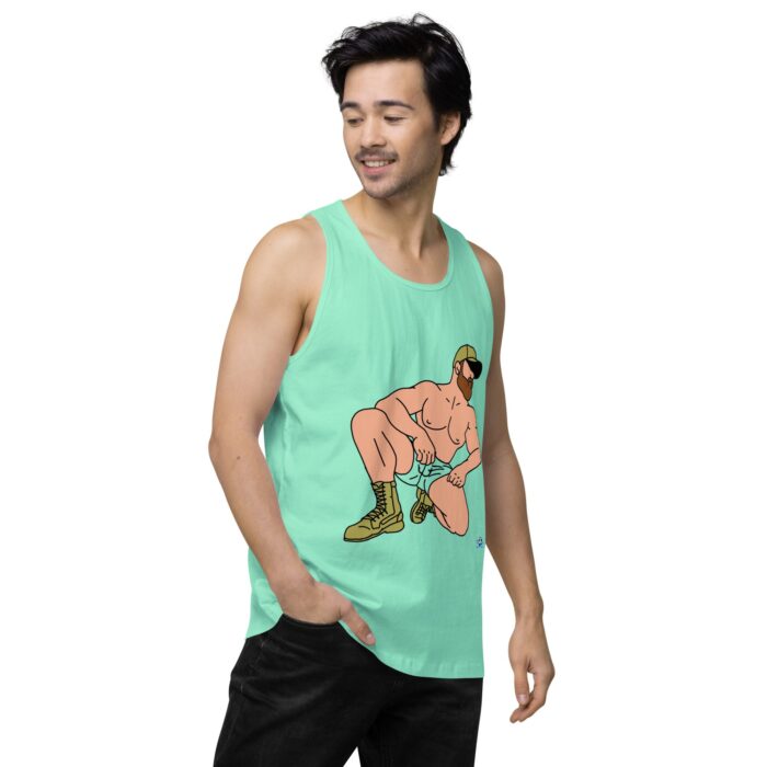 Men’s premium tank top - Combat Boots - Image 58