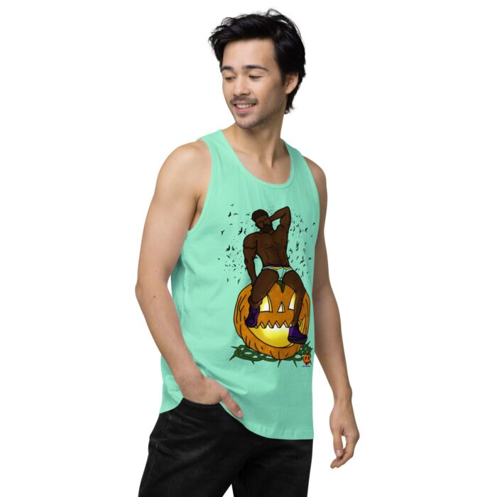 Men’s premium tank top - Jack O Lantern - Image 58