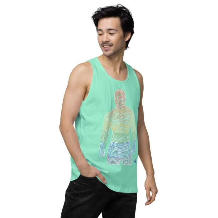 Men’s premium tank top - Ripples - Image 59