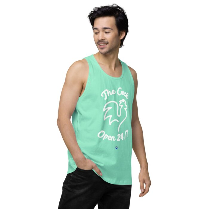 Men’s premium tank top - The Cock Open 24/7 - Image 58