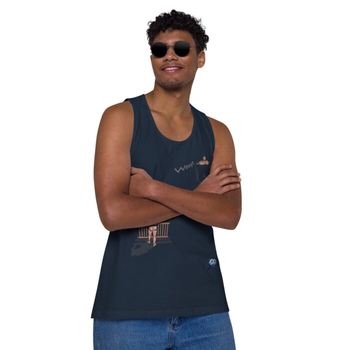 Men’s premium tank top - Bear Call - Image 15