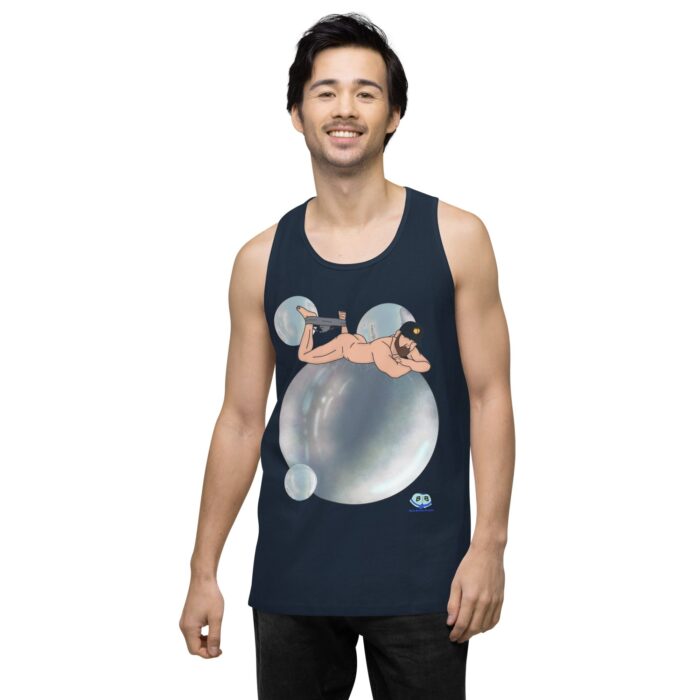 Men’s premium tank top - Bubbles - Image 18