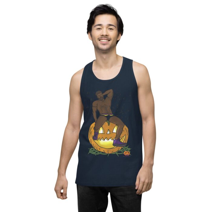 Men’s premium tank top - Jack O Lantern - Image 18