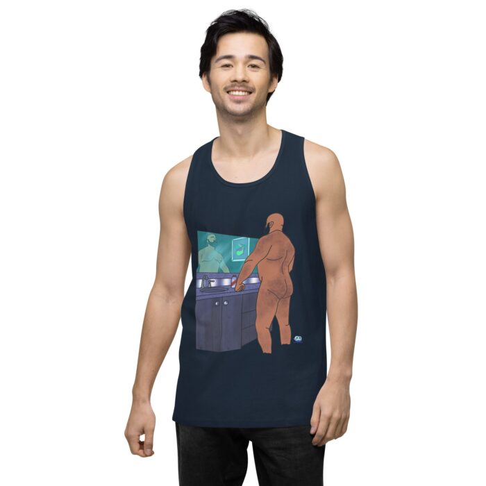 Men’s premium tank top - Morning Routine - Image 18