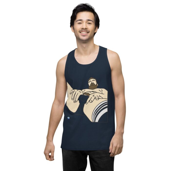 Men’s premium tank top - Peekaboo Bush - Image 18