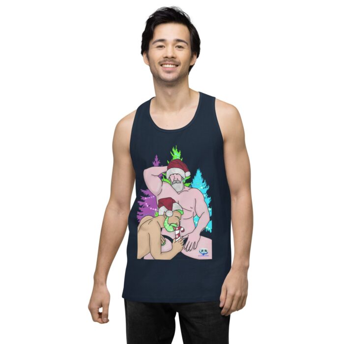 Men’s premium tank top - Peppermint Stick - Image 17