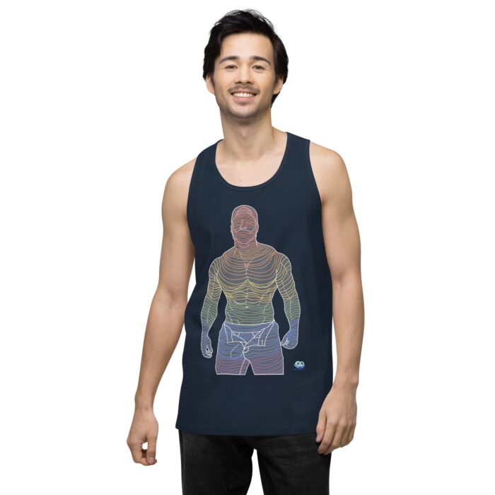 Men’s premium tank top - Ripples - Image 18