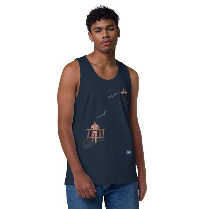 Men’s premium tank top - Bear Call - Image 14