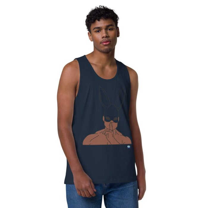 Men’s premium tank top - Bunny Ear Mask (Easter) - Image 14
