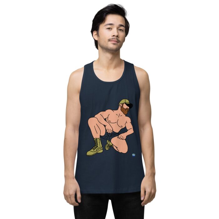 Men’s premium tank top - Combat Boots - Image 17
