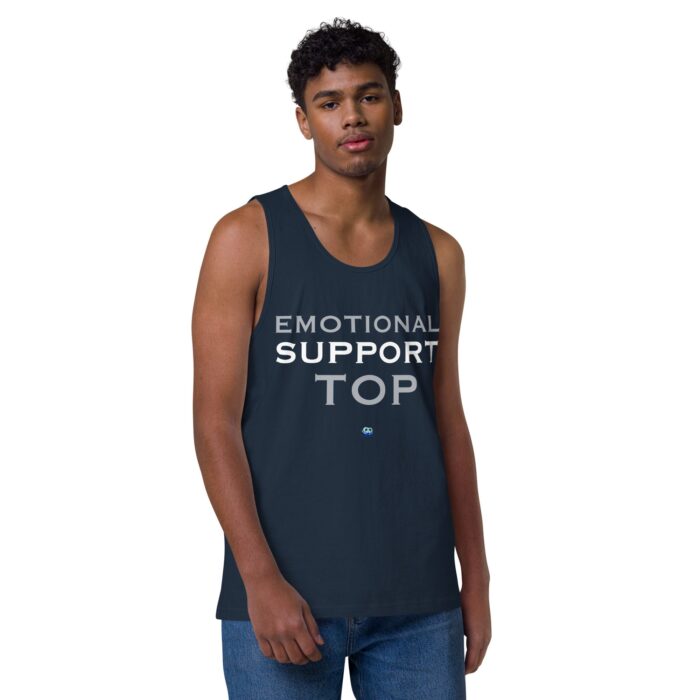Men’s premium tank top - Emotional Support Top - Image 14