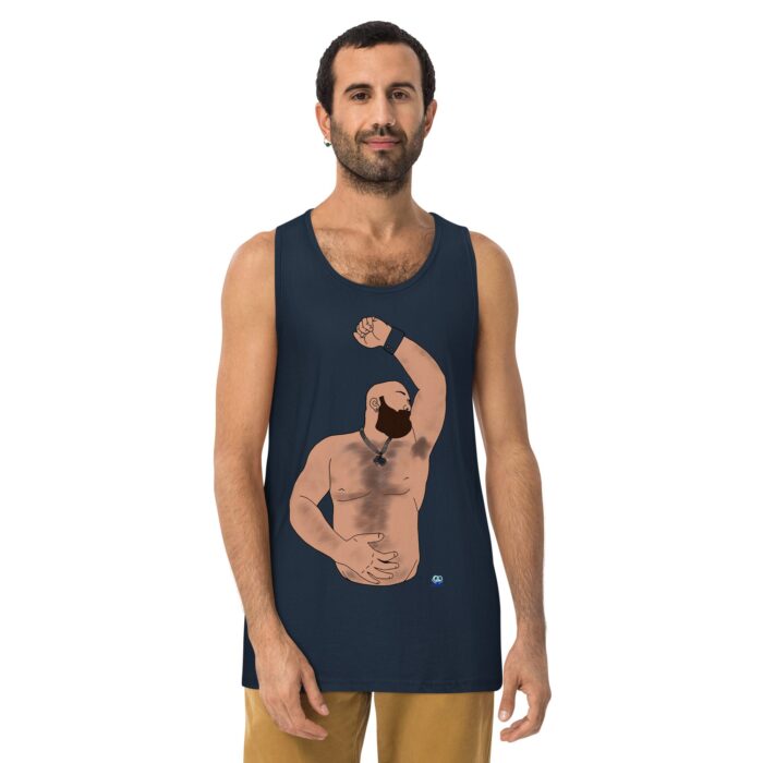 Men’s premium tank top - Hairy Pits - Image 8