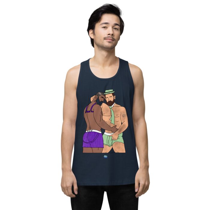 Men’s premium tank top - He's Got a Basket - Image 17