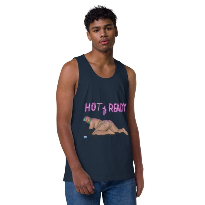 Men’s premium tank top - Hot and Ready - Image 13