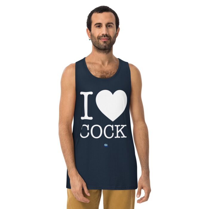 Men’s premium tank top - I Heart Cock - Image 7