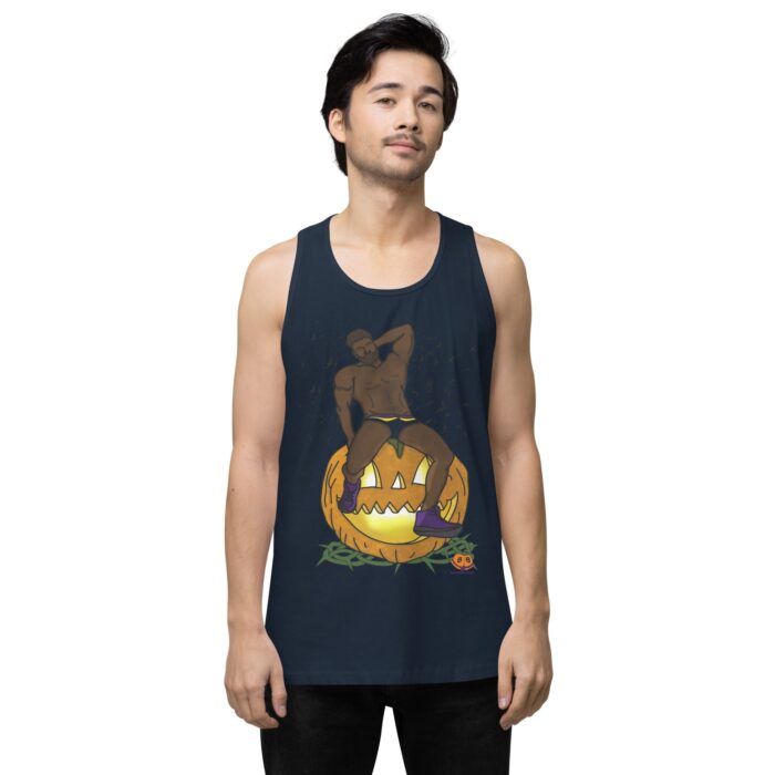 Men’s premium tank top - Jack O Lantern - Image 17