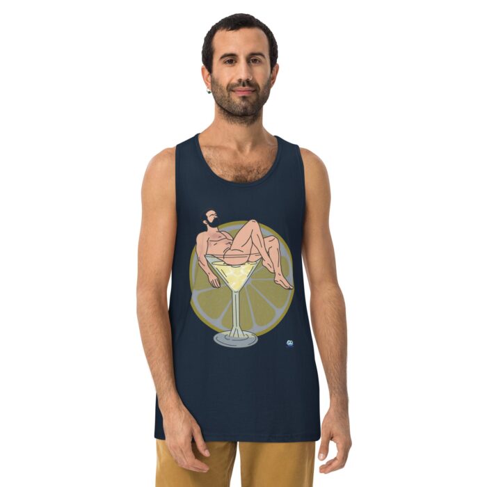 Men’s premium tank top - Lemon Drop - Image 8