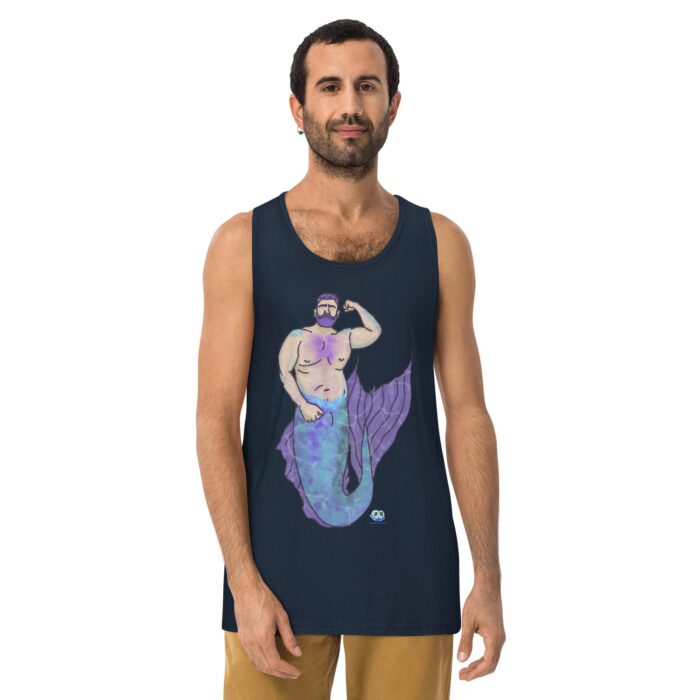 Men’s premium tank top - MerCub Purple - Image 8