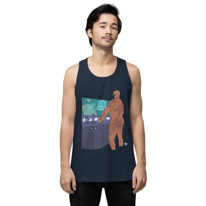 Men’s premium tank top - Morning Routine - Image 17