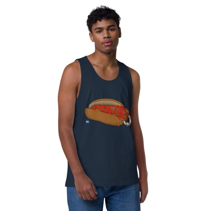 Men’s premium tank top - Real Bad Hotdog - Image 14