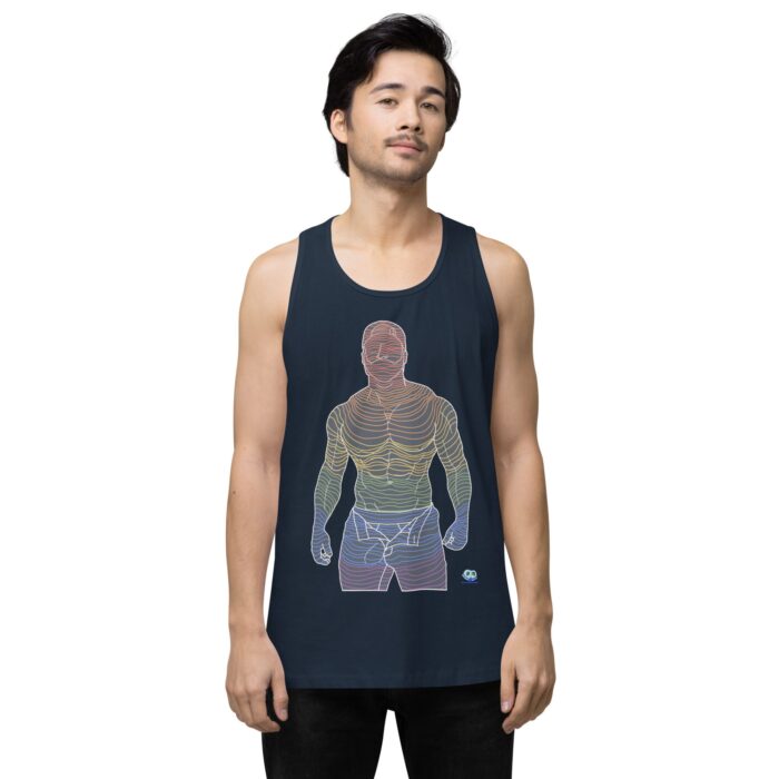 Men’s premium tank top - Ripples - Image 17