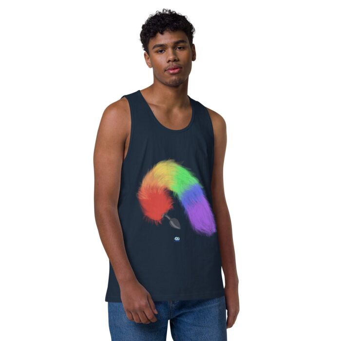 Men’s premium tank top - Tails - Image 14