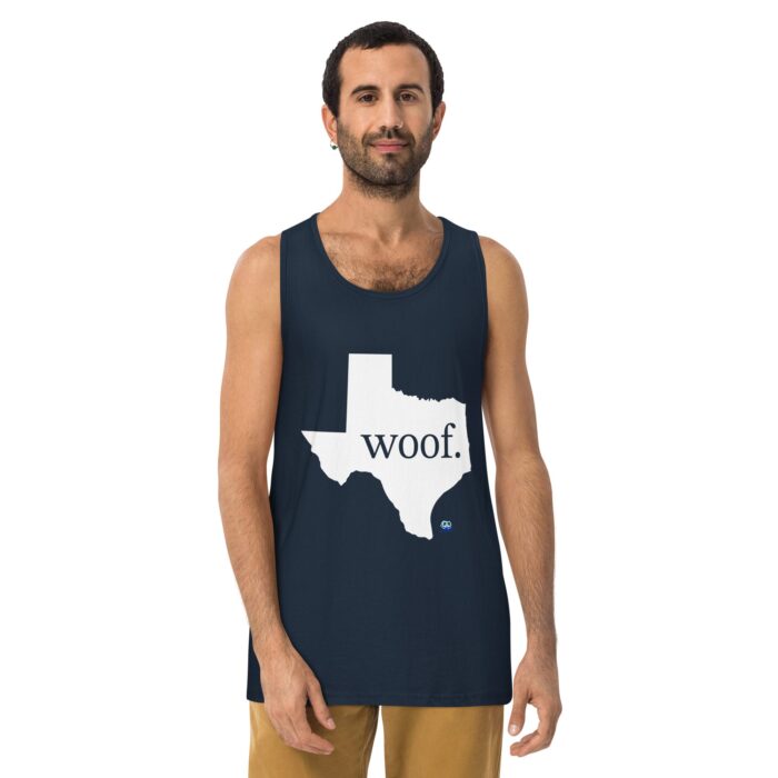 Men’s premium tank top - Texas Woof - Image 8
