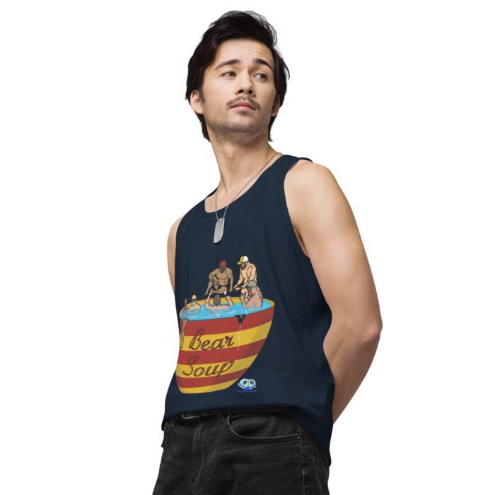 Men’s premium tank top - Bear Soup - Image 20