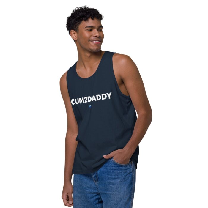 Men’s premium tank top - Cum 2 Daddy - Image 15