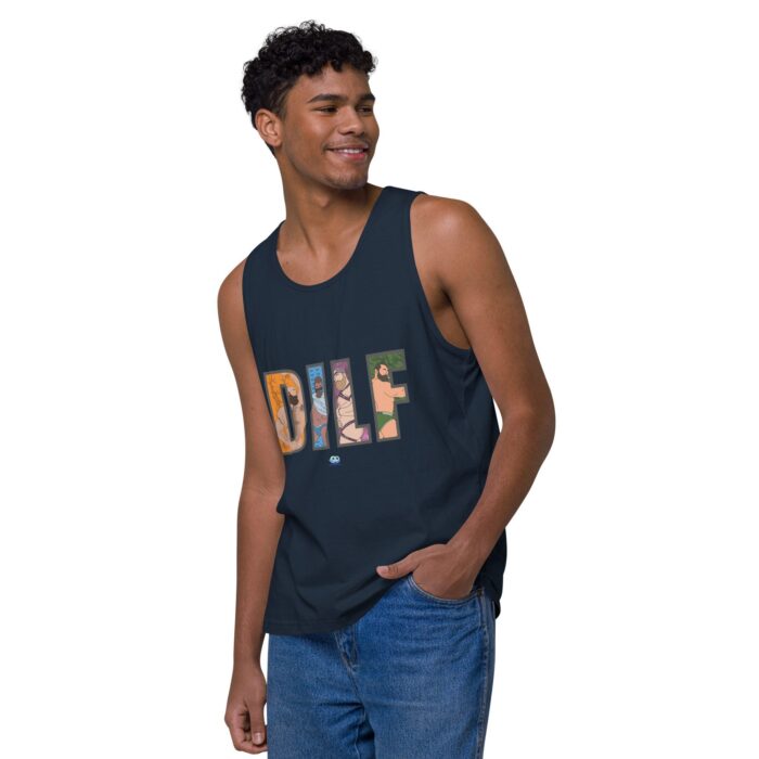 Men’s premium tank top - DILF Cutout - Image 16
