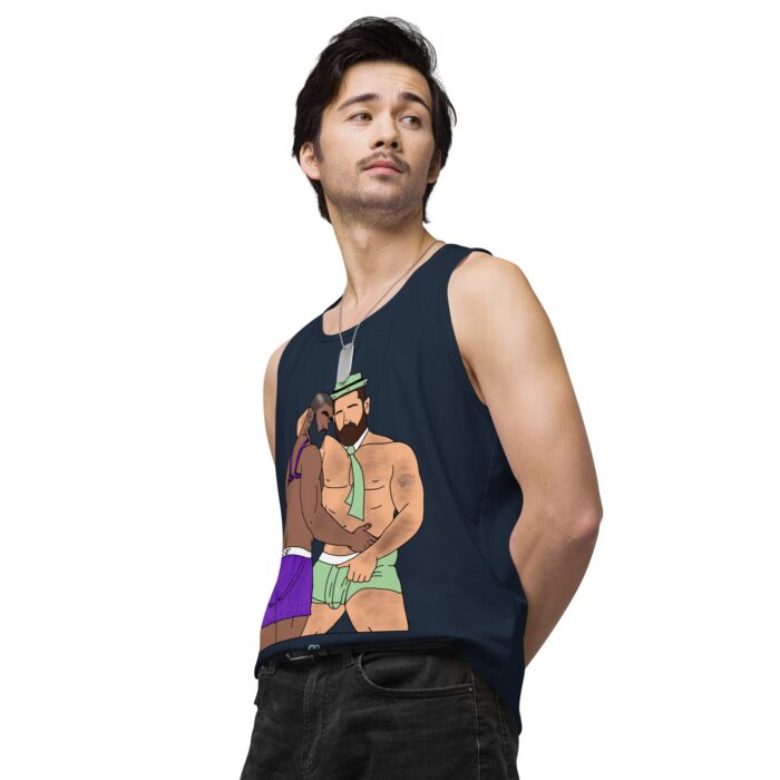 Men’s premium tank top - He's Got a Basket - Image 20