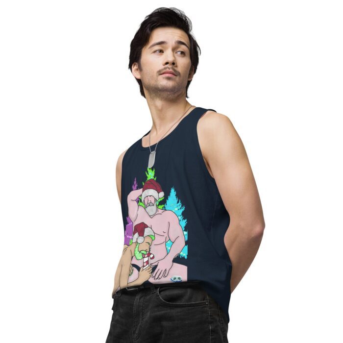 Men’s premium tank top - Peppermint Stick - Image 19