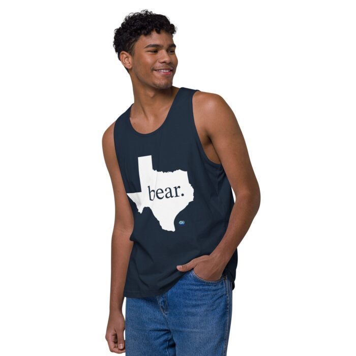 Men’s premium tank top - Texas Bear - Image 16
