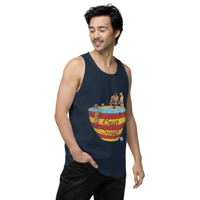 Men’s premium tank top - Bear Soup - Image 19
